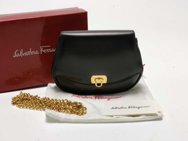 Salvatore Ferragamo Gancini Chain Shoulder Bag