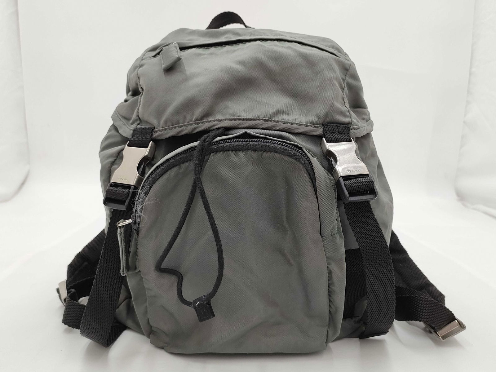 Prada Grey Nylon Tessuto Rucksack Backpack (1 of 10)