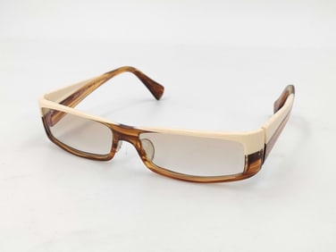 Alain Mikli Beige and Brown Gradient Rectangular Sunglasses