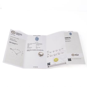 14KWG .95ct F-Si2/1.95ctw IGI Cert. Marquise Cut Diamond Engagement Ring, 7.5