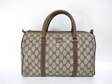 GUCCI GG Supreme Coated Canvas Bag in Brown 33cm