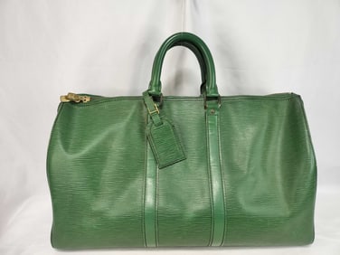 Louis Vuitton Epi Keepall Borneo Green 50 size