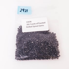 281 Carats of Faceted Drilled Spinel Gems