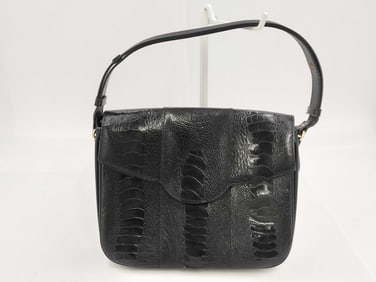 Yves Saint Laurent Embossed Leather Handbag
