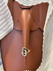 18KYG/925 Tiffany & Co. Double-Heart Two-Tone Ring, sz 5