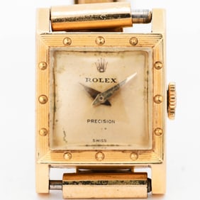 18k Gold Vintage Ladies Rolex 16.5mm case