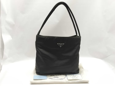 Prada Black Nylon Tote Bag
