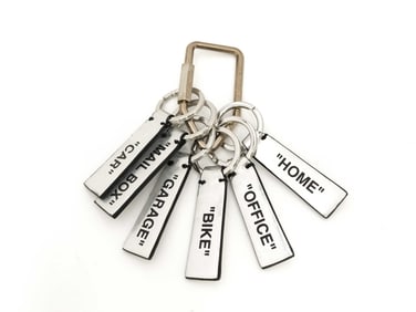 Off-White Keychain Keycase Keychain with Box