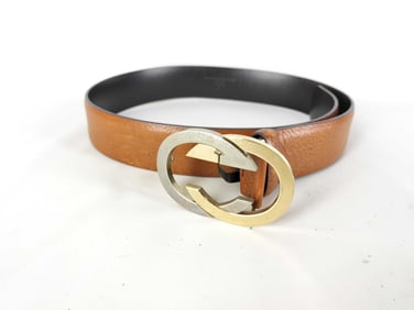 Gucci 90 cm Leather GG Log Belt
