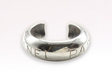 Chanel Vintage 1996 Spring Logo Cuff Bangle