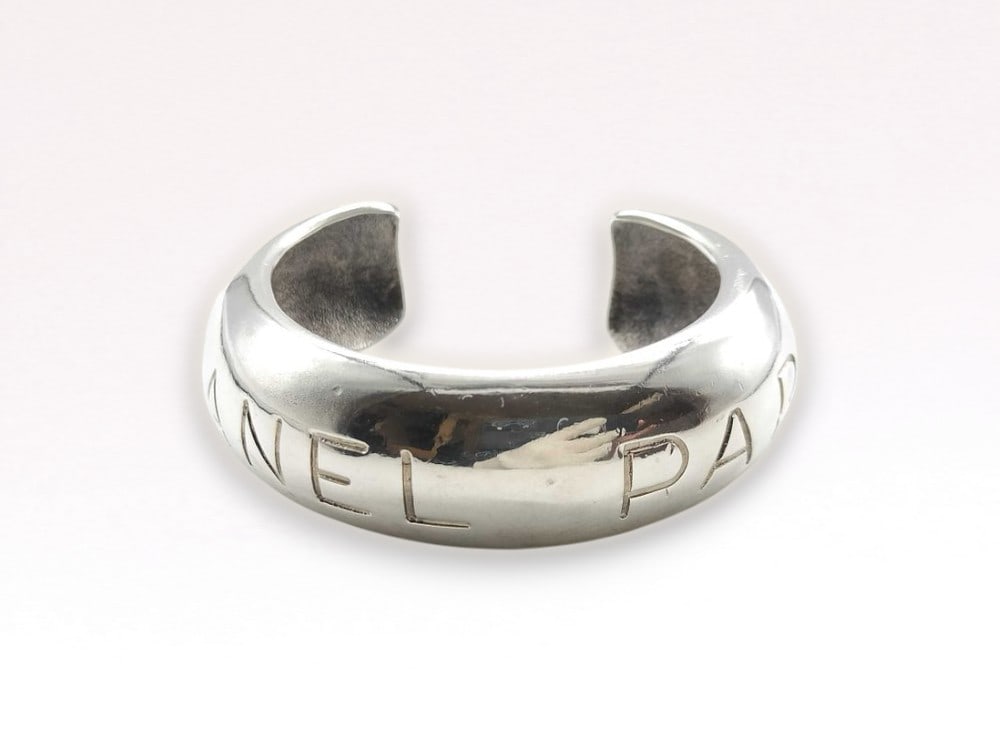 Chanel Vintage 1996 Spring Logo Cuff Bangle (1 of 8)