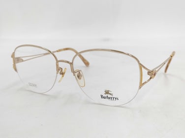 Vintage Burberry 12K GF Gold Eye Glasses