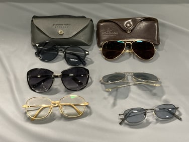 Group of 6 Vintage Ray-Ban, YSL, Tommy, etc. Sunglasses