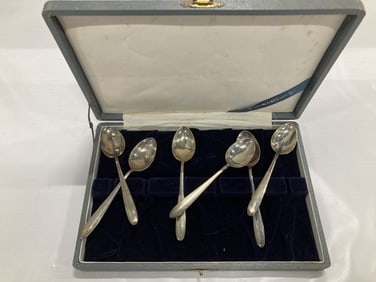 950 Sterling Silver 5 Spoons