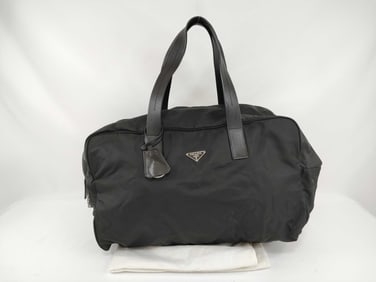 Prada Black Nylon Tessuto Everyday Carry Bag 40cm