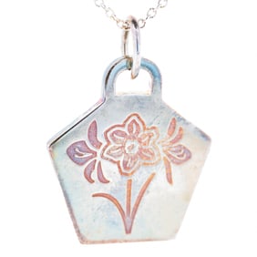 Tiffany & Co. Sterling Silver Commemorative Necklace