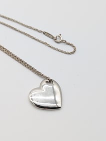 Vintage Tiffany & Co. Heart 925 9.2g Necklace