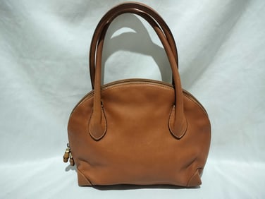 Vintage Gucci Medium Brown Leather Handbag