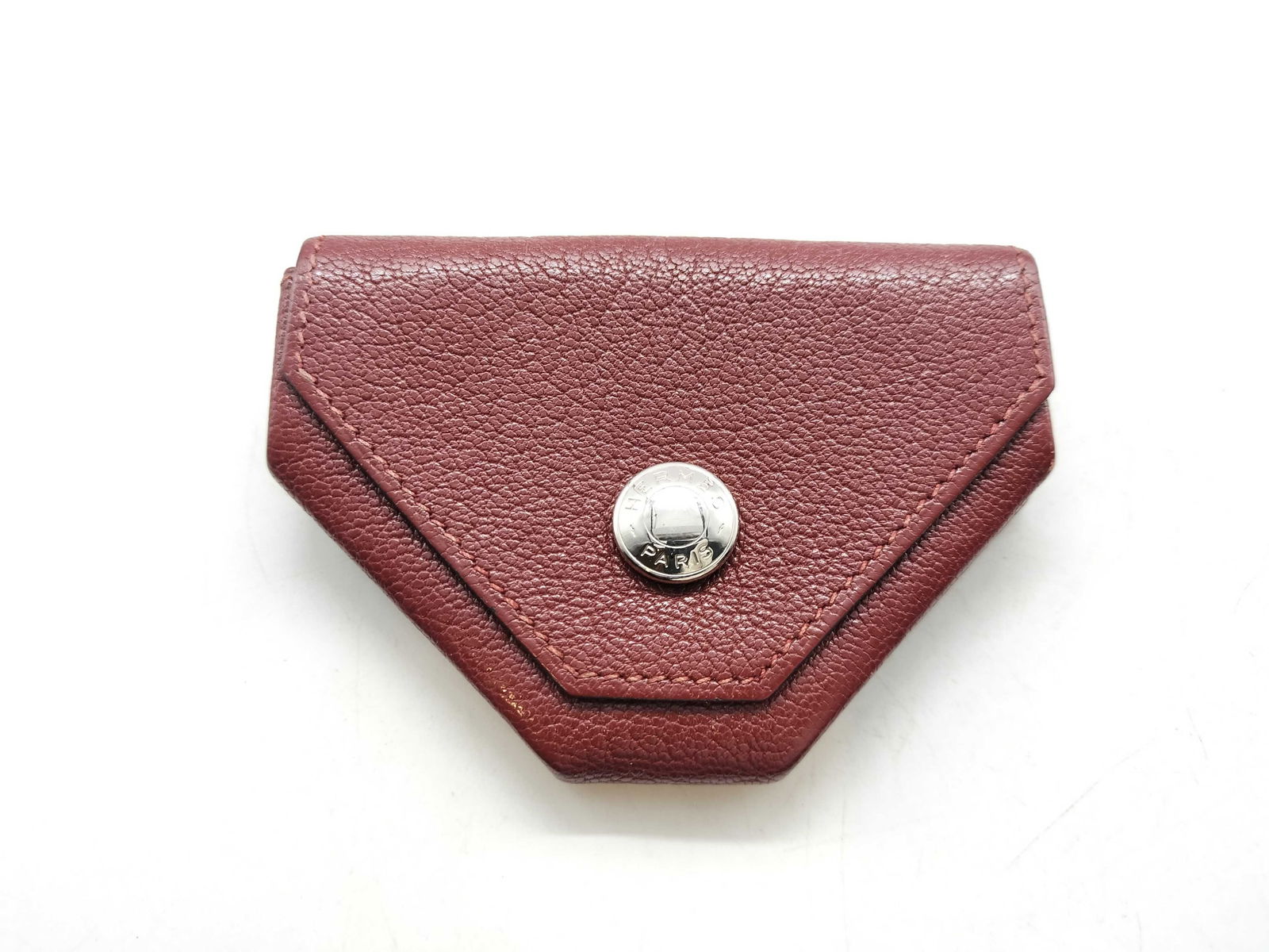 Hermes coin case le Van Cattle Leather Serie brown Sellier (1 of 10)
