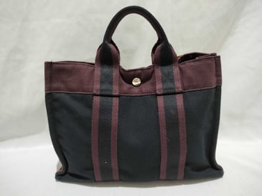 Hermès Fourre-Tout PM canvas tote bag
