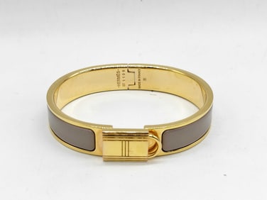 Hermès Clic H enamel bracelet 7"