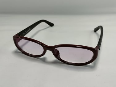 Christian Dior Eyeglasses CD7069J Sunglasses Burgundy & Black with Box