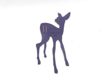HERMES Leather Bambi Charm