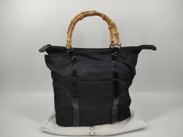 Gucci Vintage Bamboo Top Handle Tote Bag