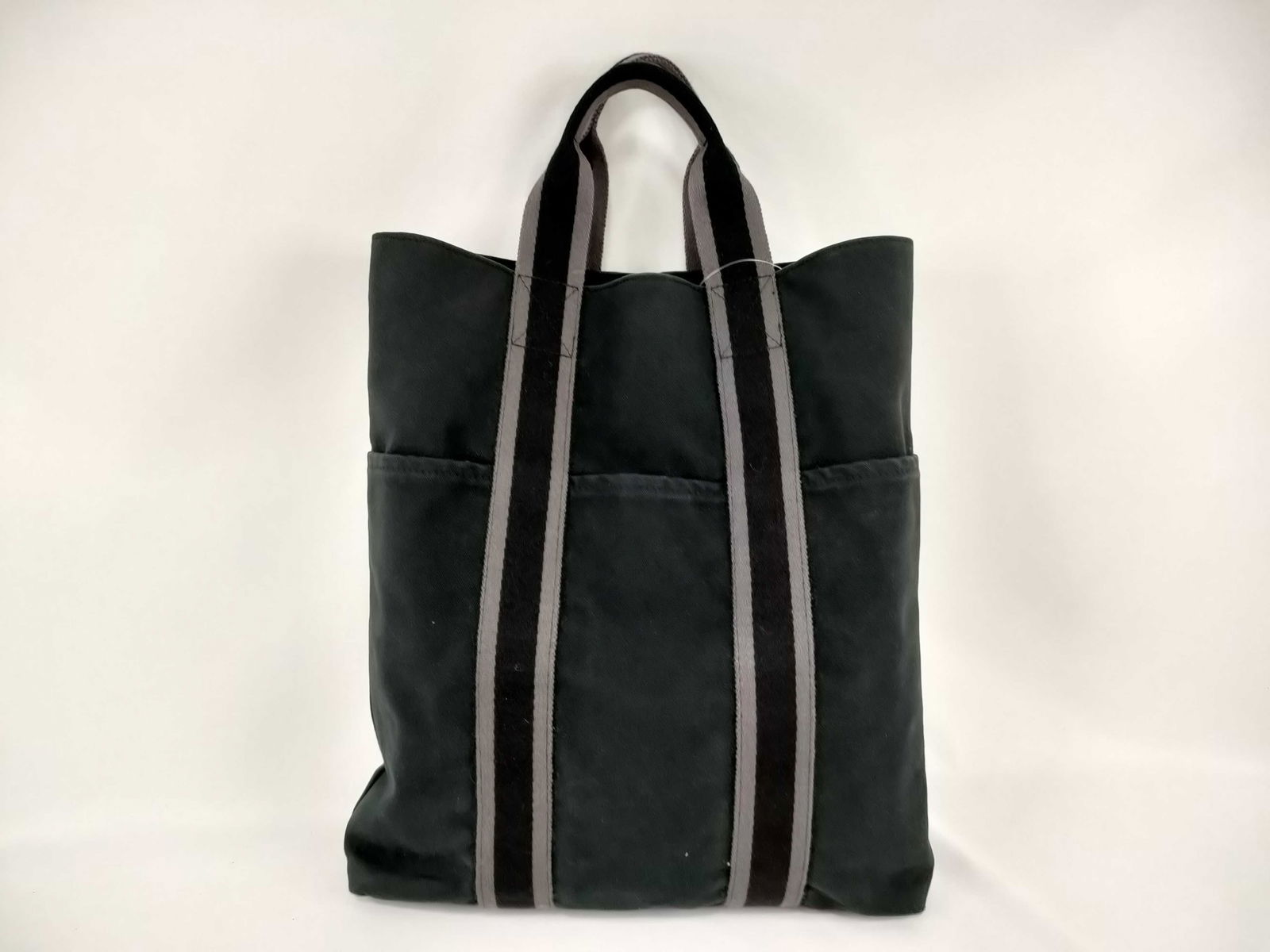 HERMES Fourre Tout Canvas Tote Bag Canvas Black (1 of 10)