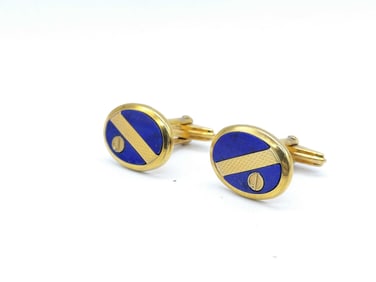 Dunhill Lapis Cuffs K10 10.1g Tie Pin Cuffs