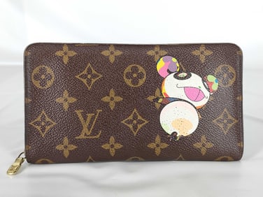 Louis Vuitton Monogram Canvas Panda Porte Monnaie Zippy wallet Murakami