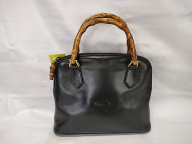 Gucci Bamboo Leather Tote Bag Authentic