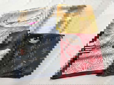 Group of 4 Silk Scarves by Gucci, Valentino etc.