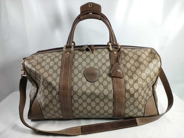 Gucci GG Canvas & Leather Boston WAY Boston Bag