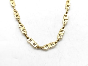 vintage Givenchy gold-plated Double-G logo Infinity Chain Necklace