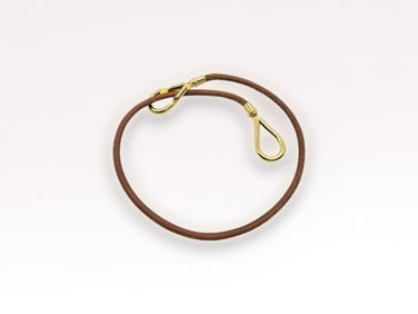 Hermes Jumbo Choker Gold and Leather Necklace