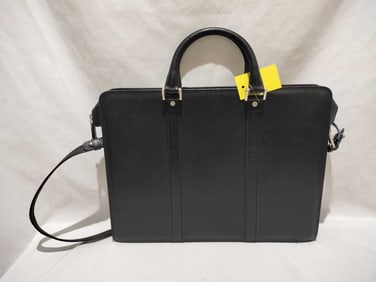 Salvatore Ferragamo Black Leather 2-Way Business Bag