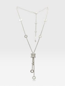 18KWG BVLGARI B Zero One Element Lariat with Box