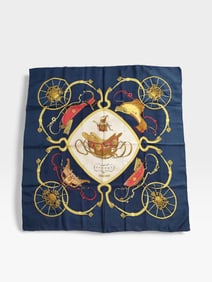 Authentic Hermès "SPRINGS" Silk Scarf Carre 90