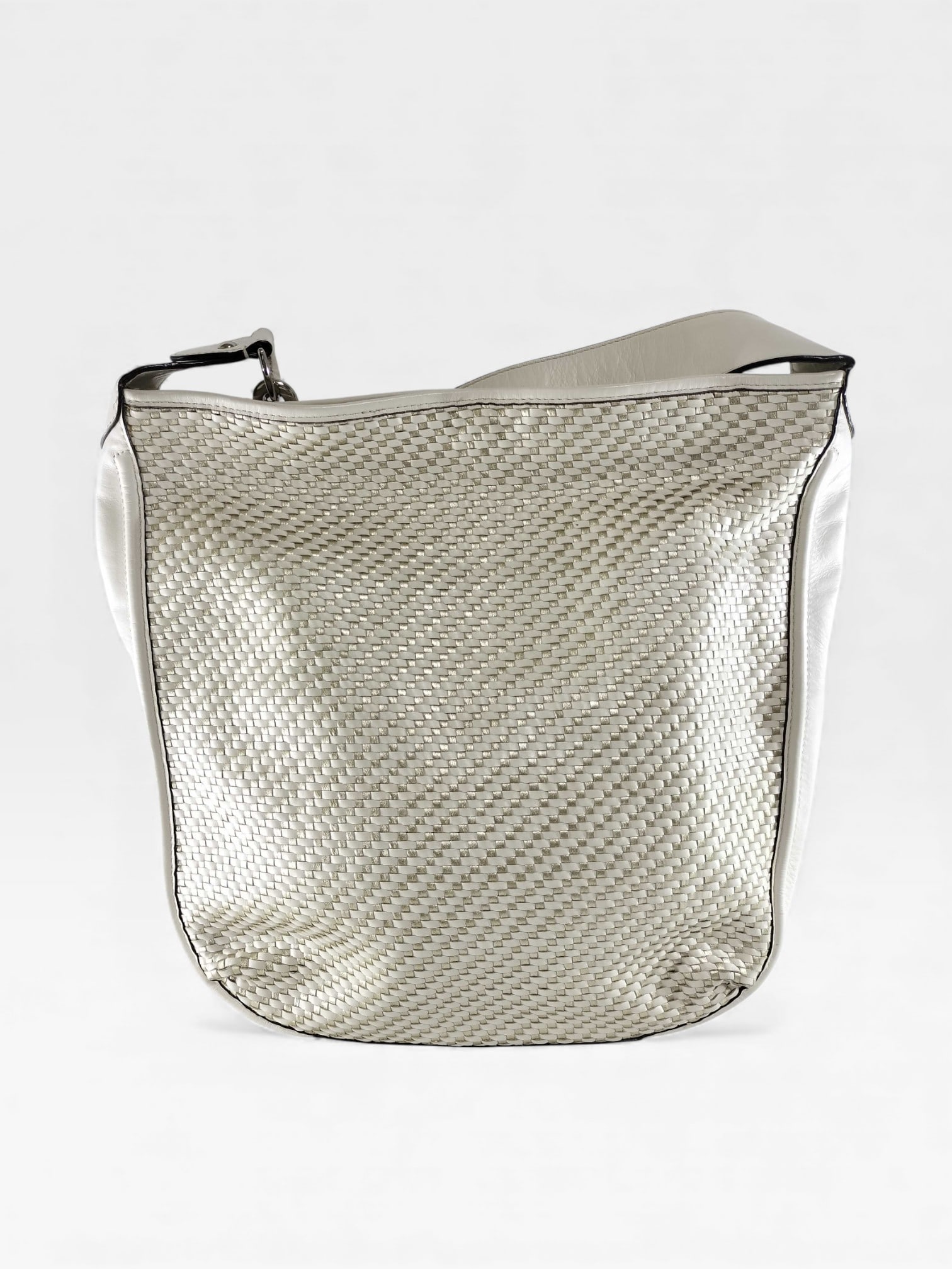 Coach Park Avery Woven Cream Leather Shoulder Bag: Authentic Coach Park Avery Woven Ivory Leather Shoulder Bag. model number f29894. in very good condition.