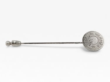 Hermès Clou De Selle Hat Pin Palladium Finish