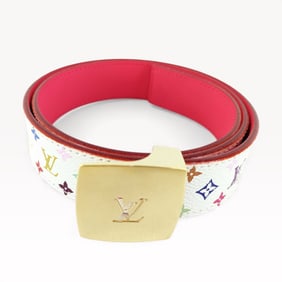 Louis Vuitton x Murakami Monogram Multicolor Leather Belt 30in