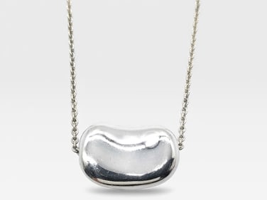 Tiffany & Co. Elsa Peretti Jumbo Bean Necklace 925 Sterling Necklace