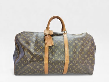 Louis Vuitton Monogram Keepall 55 Boston Bag