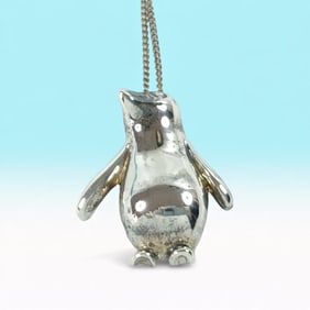 Tiffany & Co. Sterling Silver Penguin Necklace