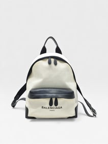 Balenciaga Canvas Leather Backpack Rucksack