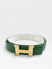 Hermès Reversible Constance H belt with a gold-tone buckle 32mm