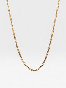Vintage Chanel Gold Tone Chain Necklace 40cm