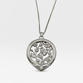 Mikimoto Necklace with Pearl & Loupe, with Mikimoto Box