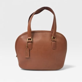 Old Coach Brown Leather Handbag